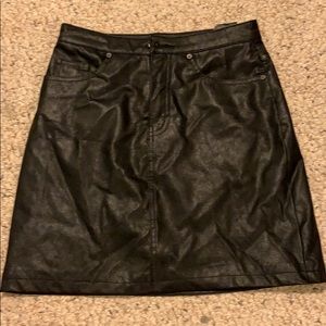 Leather skirt
